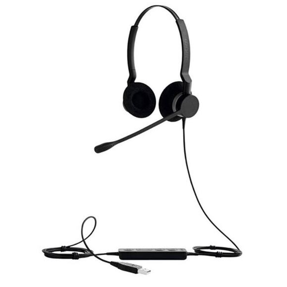 Jabra Biz 2300 USB Duo Wired Professional Call Center Headset NEW - Picture 1 of 11